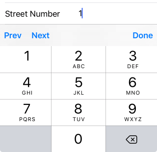 Number Editor in DataForm in iOS NativeScriptUI-DataForm-Editors-Number-iOS